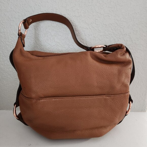 Vintage Michael Kors Fulton Brown Leather Tote Bag - Picture 3 of 16